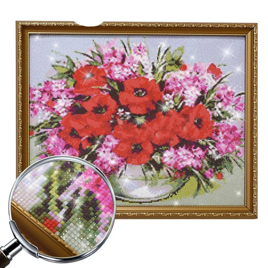 Pintura de Diamantes Flores y Plumas 3D - Bordado Decorativo para el Hogar - Image 6