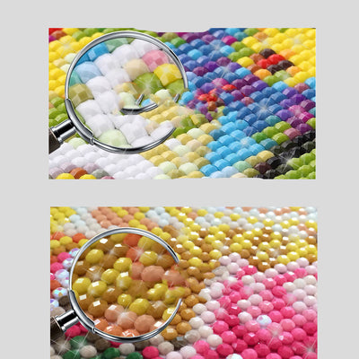 Pintura de Diamantes Flores y Plumas 3D - Bordado Decorativo para el Hogar - Image 2