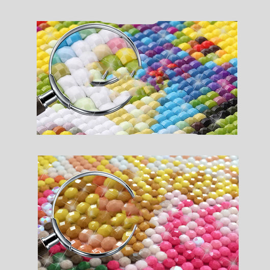 Pintura de Diamantes Flores y Plumas 3D - Bordado Decorativo para el Hogar - Image 2