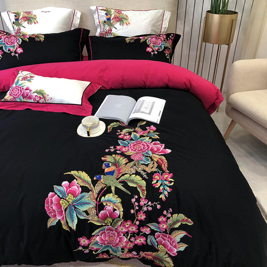Juego de Ropa de Cama Europeo de Lujo para Habitaciones de Ensueño - 4 Piezas - Image 7
