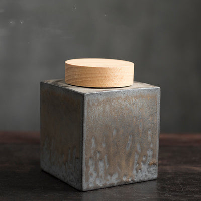 Lata de Té Pequeña con Tapa de Madera Hermética - Image 8