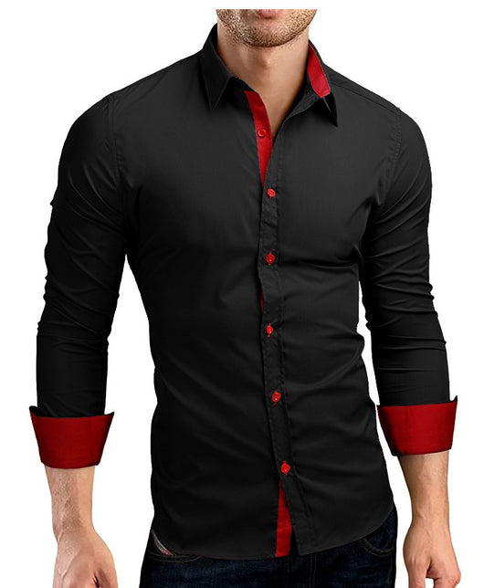Camisa Ejecutiva Slim Fit para Hombre con Botones de Color - Image 4