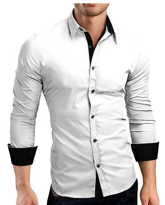 Camisa Ejecutiva Slim Fit para Hombre con Botones de Color - Image 2