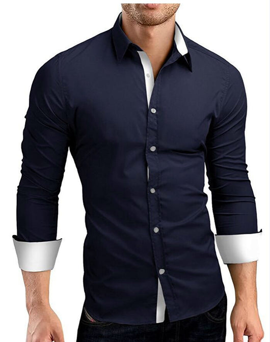 Camisa Ejecutiva Slim Fit para Hombre con Botones de Color - Image 5