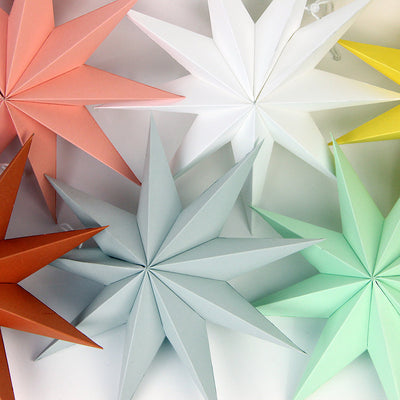 Farol Decorativo 3D de Papel con Punta de Estrella de 9 Puntas - Image 25