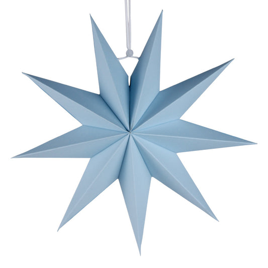 Farol Decorativo 3D de Papel con Punta de Estrella de 9 Puntas