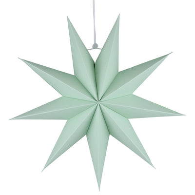 Farol Decorativo 3D de Papel con Punta de Estrella de 9 Puntas - Image 4