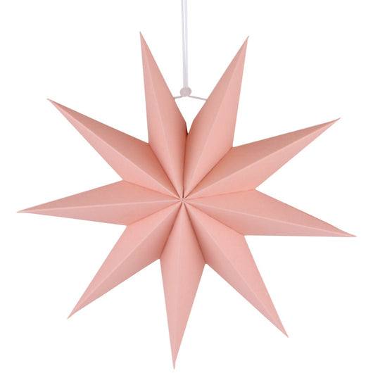 Farol Decorativo 3D de Papel con Punta de Estrella de 9 Puntas - Image 9