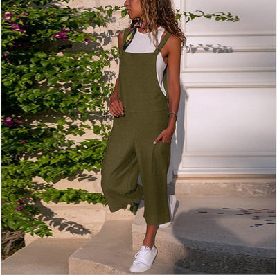 Pantalones Sueltos de Algodón y Lino para Mujer - Comodidad Casual - Image 11