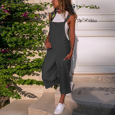 Pantalones Sueltos de Algodón y Lino para Mujer - Comodidad Casual - Image 10