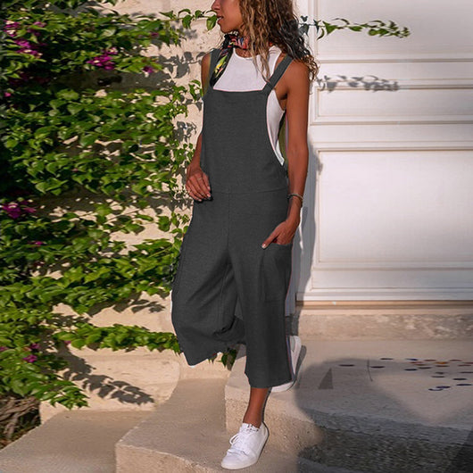 Pantalones Sueltos de Algodón y Lino para Mujer - Comodidad Casual - Image 10