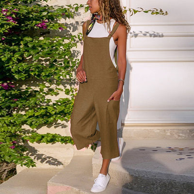 Pantalones Sueltos de Algodón y Lino para Mujer - Comodidad Casual - Image 4
