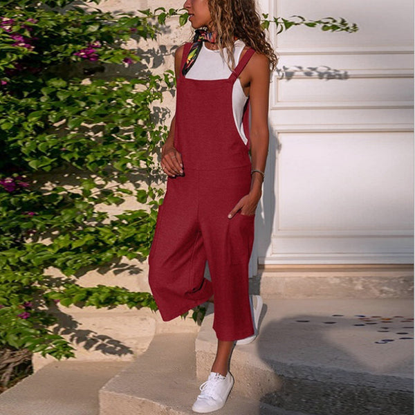 Pantalones Sueltos de Algodón y Lino para Mujer - Comodidad Casual