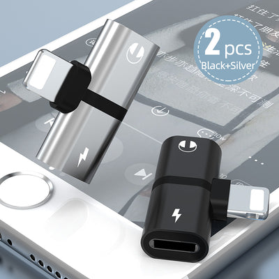 Adaptador Dual Lightning para iPhone - Carga y Audio Simultáneo