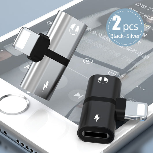 Adaptador Dual Lightning para iPhone - Carga y Audio Simultáneo