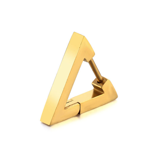 Aros Triangulares de Acero Inoxidable para Hombre y Mujer - Diseño Punk Hip Hop - Image 29