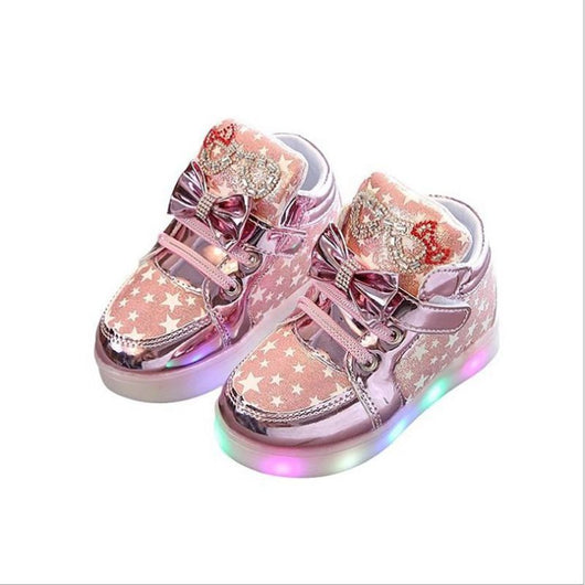Zapatos LED con Estrellas y Cristales para Niñas - Luces Intermitentes - Image 8