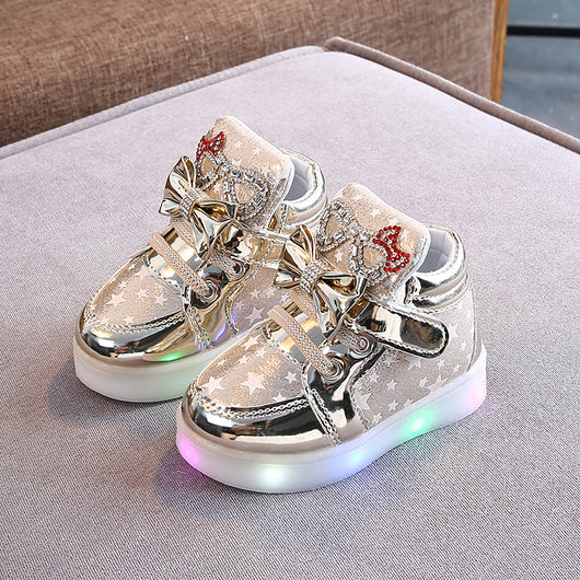 Zapatos LED con Estrellas y Cristales para Niñas - Luces Intermitentes - Image 12