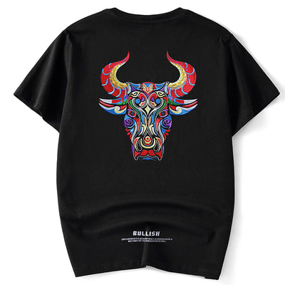 Playera Suelta Bordada Año del Buey para Hombre - Image 8