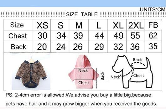 Abrigo para Mascota con Estampado de Leopardo y Mangas Largas - Colección Otoño - Image 6