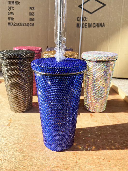Vaso Térmico Diamantado con Doble Pajita - Copa de Lujo Premium - Image 10