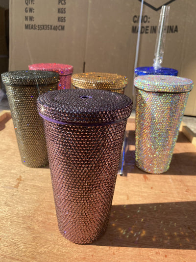 Vaso Térmico Diamantado con Doble Pajita - Copa de Lujo Premium - Image 9