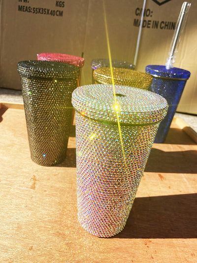 Vaso Térmico Diamantado con Doble Pajita - Copa de Lujo Premium - Image 12