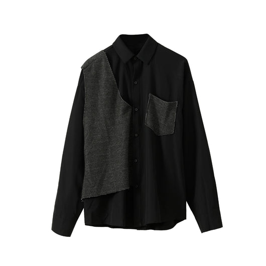Camisa Casual Holgada con Bolsillos Funcionales para Hombre - Image 9