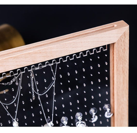 Organizador de Aretes en Madera y Acrílico - Soporte Colgante para Pendientes - Image 13