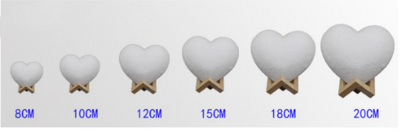 Luz Nocturna Romántica con Forma de Corazón y Luna para San Valentín - Image 6