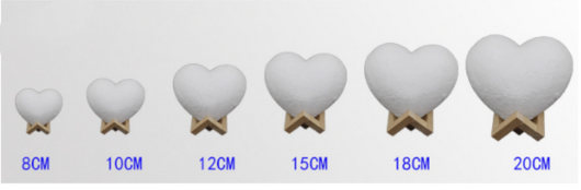 Luz Nocturna Romántica con Forma de Corazón y Luna para San Valentín - Image 6