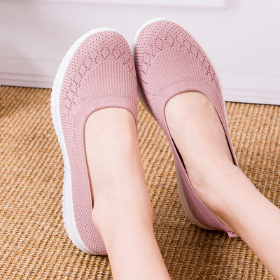 Zapatillas Tejidas Beijing Clásicas para Mujer - Comodidad Plana y Ligera - Image 10