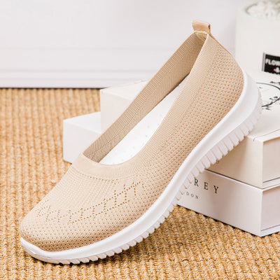 Zapatillas Tejidas Beijing Clásicas para Mujer - Comodidad Plana y Ligera - Image 13