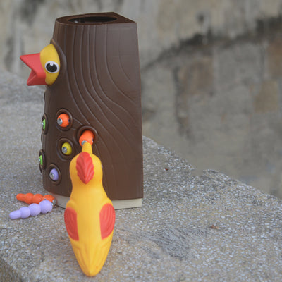 Juego Magnético Educativo Pájaro Carpintero - Alimentar Gusanos - Image 11