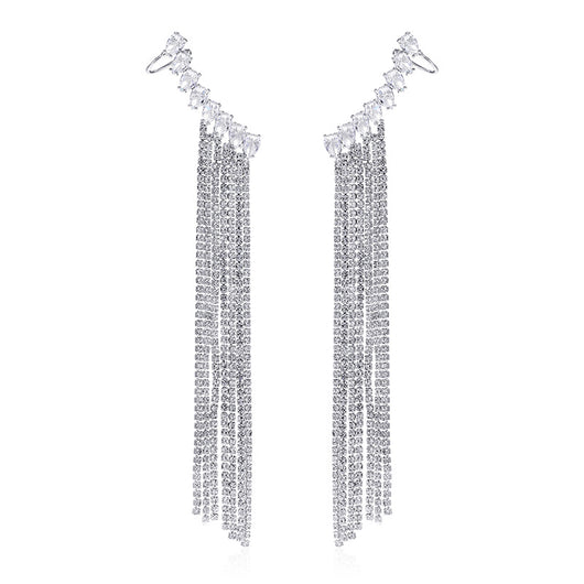 Aretes de Circón con Borla Exagerada - Diseño Elegante y Llamativo - Image 7