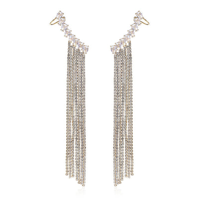 Aretes de Circón con Borla Exagerada - Diseño Elegante y Llamativo - Image 10