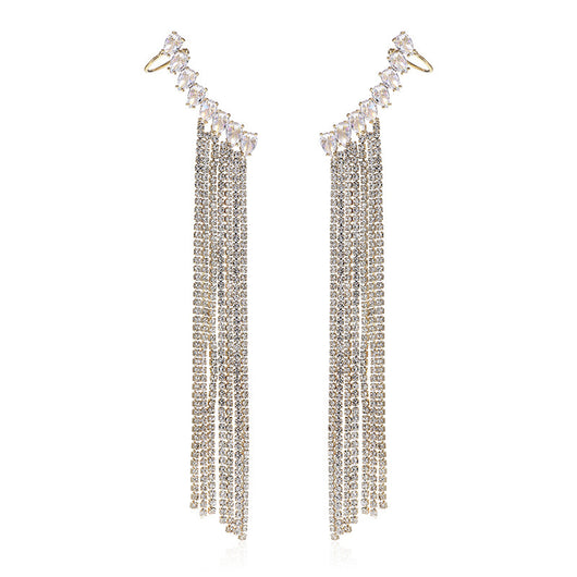 Aretes de Circón con Borla Exagerada - Diseño Elegante y Llamativo - Image 9