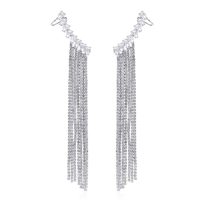Aretes de Circón con Borla Exagerada - Diseño Elegante y Llamativo - Image 5