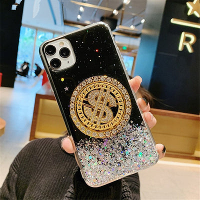 Funda Móvil de Lujo con Diamante Giratorio 3D - Image 8