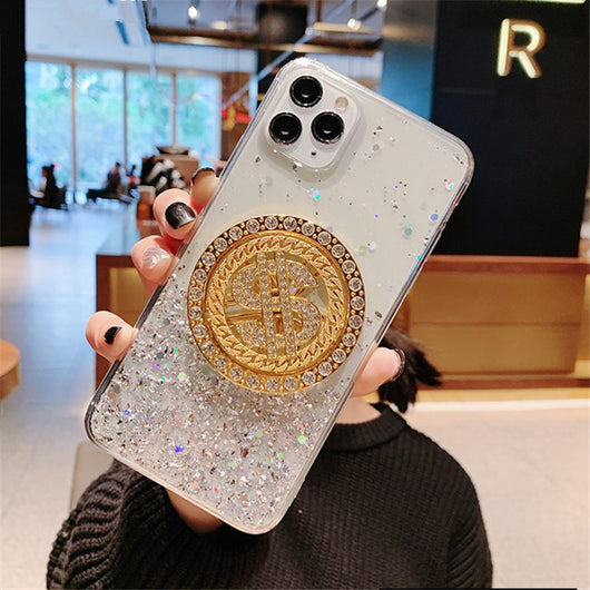 Funda Móvil de Lujo con Diamante Giratorio 3D - Image 7