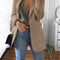 Blazer Cardigan Slim Temperamento Elegante