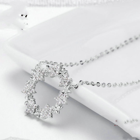 Collar Gipsófila Plateado - Cadena Escote Elegante
