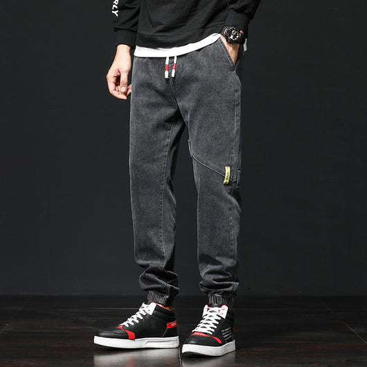 Pantalones Harem Sueltos para Hombre con Cintura Ajustable - Image 3