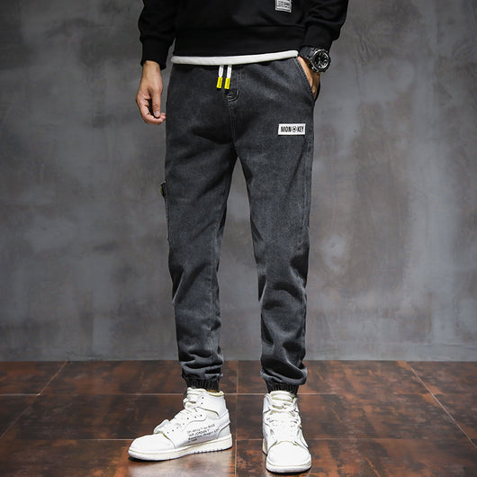 Pantalones Harem Sueltos para Hombre con Cintura Ajustable - Image 9