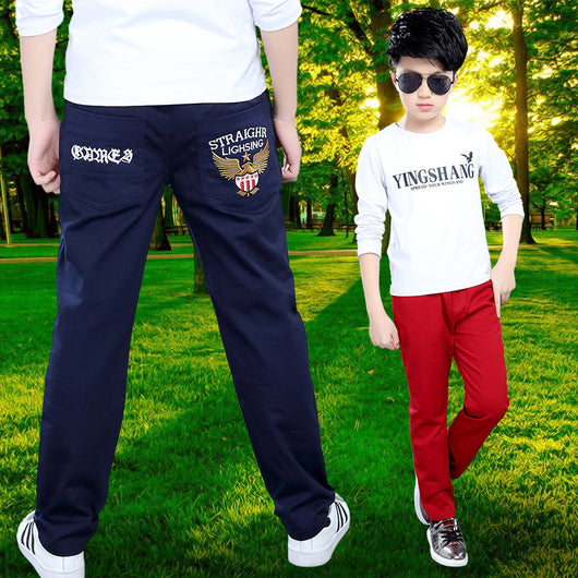 Pantalones Casuales Sueltos para Niños - Verano Ligero Talla 9 Años - Image 12