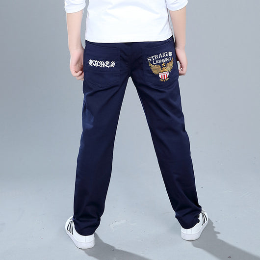 Pantalones Casuales Sueltos para Niños - Verano Ligero Talla 9 Años - Image 4
