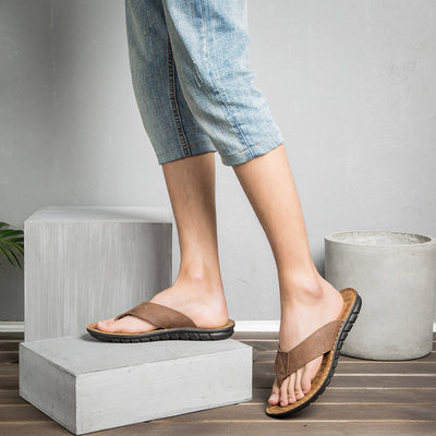 Sandalias Coreanas de Masaje con Cuero Antideslizante - Image 8