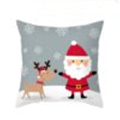 Funda de Almohada Navideña con Diseño Cartoon para Sofá y Oficina - Image 22