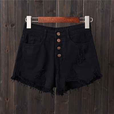 Shorts de Mezclilla Cintura Alta con Pechera - Image 3