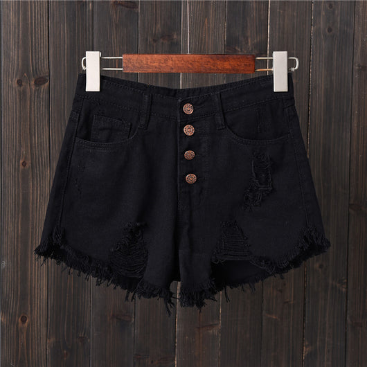 Shorts de Mezclilla Cintura Alta con Pechera - Image 3